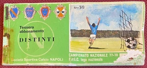 ABBONAMENTO CALCIO NAPOLI 1977/78 DISTINTI - Foto 1 di 1