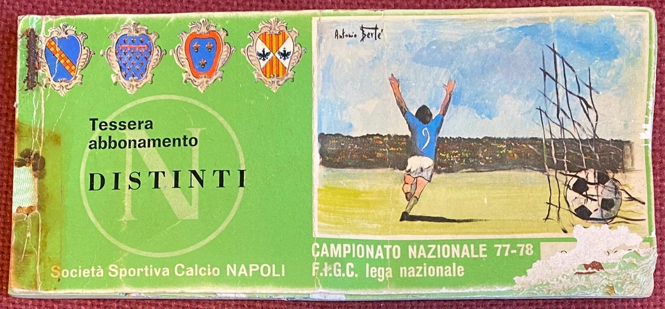 ABBONAMENTO CALCIO NAPOLI 1977/78 DISTINTI - Immagine 1 di 1