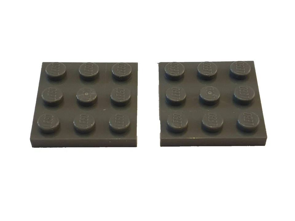 Lego 2 x Plate • Platte • #11212 • 3x3  dunkelgrau - Bild 1 von 1