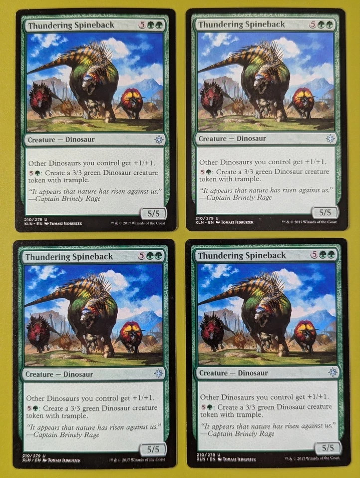 Thundering Spineback x4 Ixalan 4x Playset Magic the Gathering MTG - Image 1 of 1