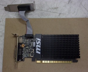 MSI GeForce GT 710 2GD3H LP Graphics Card PCIe 2GB VGA DVI HDMI - Picture 1 of 8