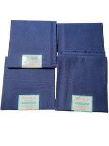 Waverly Inspirations Fat Quarter (X4) Solid Royal Blue 18" x 21" Cotton Fabric  - Picture 1 of 6