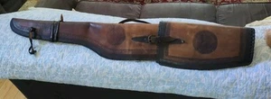 Vintage Leather Tooled Scabbard For Single Barrel Rifle Made In Ocampo Mexico - Picture 1 of 18