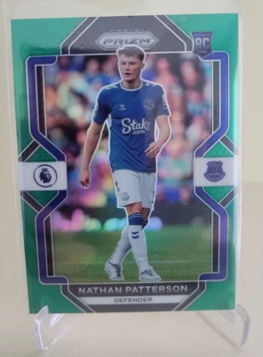 2022-23 PANINI PRIZM PREMIER LEAGUE NATHAN PATTERSON GREEN PRIZM RC Ser #5/5 - Image 1 of 2
