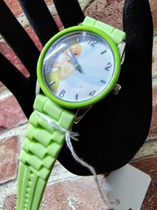 Disney Tinker Bell Watch- Green Jelly Band- TNK 544- Works- New Battery - Picture 1 of 4