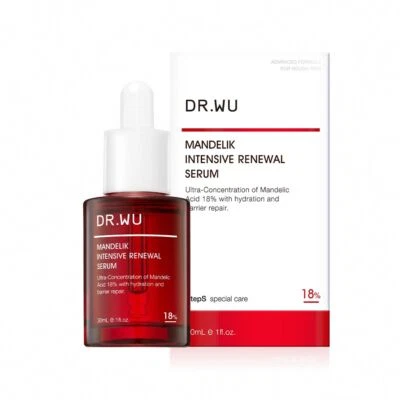 Dr. Wu Mandelik Intensive Renewal Serum with Mandelic Acid 18% RED BOTTLE 30ml - Image 1 of 4