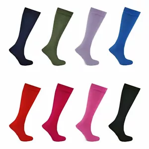 Ladies Wellington Boot Socks Women Long Gardening Fishing Plain Welly Liner L731 - Picture 1 of 4