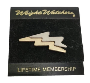 Weight Watchers Life Membership Lapel Pin 2 Tone Gold & Silver - Picture 1 of 5