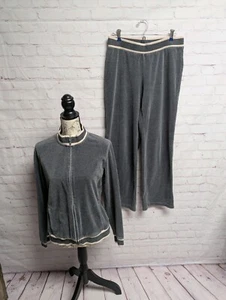 New York Laundry '90 S Velour Stretch Trainingsanzug M/L EUC 1001 - Bild 1 von 9
