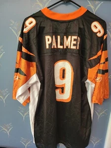 Cincinnati Bengals Carson Palmer Jersey Mens Size Extra Large Black Reebok - Picture 1 of 7