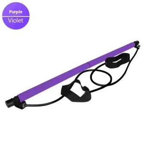 Multi Functional Pilates Bar Kit with Resistance Band Home Gym Workout Equipment - Picture 1 of 12