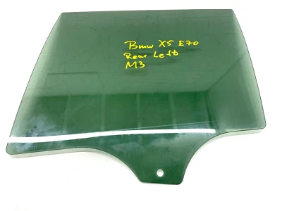 BMW X5 M3 E70 2007-2013 puerta trasera izquierda lado conductor ventana cristal 43R-004553 OEM Foto 1 de 4