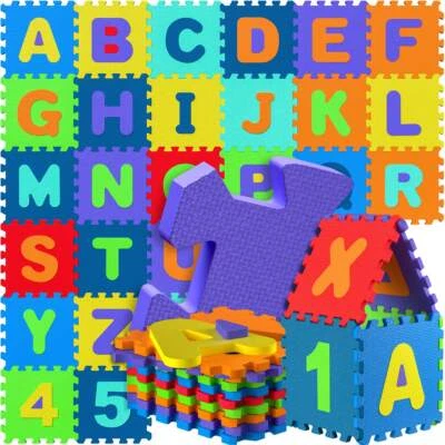 Spielwerk® Puzzlematte Baby Spielmatte Krabbelmatte Kinder Bodenschutzmatte