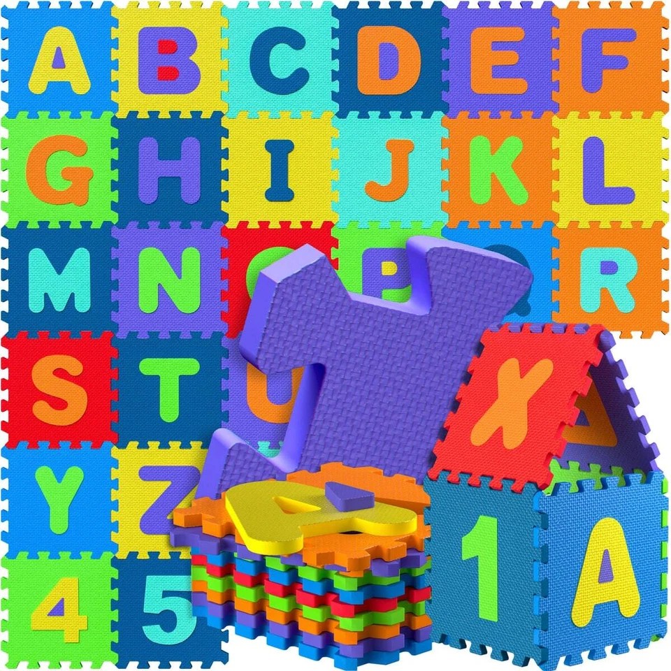 Spielwerk® Puzzlematte Baby Spielmatte Krabbelmatte Kinder Bodenschutzmatte
