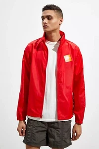 Nike Full Zip Jacket Mens Medium Just Do It Spellout AR2608-657 Lightweight Red - Picture 1 of 8