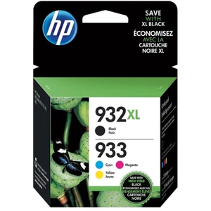 HP 932XL/933XL Black, Cyan, Magenta, Yellow Ink Cartridges (N9H69FN) - Bild 1 von 1