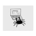 2 x 'Crab Using Laptop' Microfibre Lens / Glasses Cleaning Cloths (LC00018389)