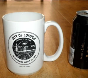 "CITY OF LOMPOC" - CALIFORNIA, Ceramic Coffee Cup / Mug, VINTAGE - Picture 1 of 9