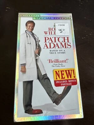 Patch Adams (VHS, 1999, Robin Williams- Extra footage/ Special Edition - SEALED! - Image 1 of 2