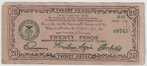 WWII Japanese Invasion Guerrilla 1944 $20 Peso Dollar Japan US War Collection - Picture 1 of 2