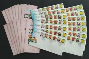 2007 Malaysia Garden Flowers Definitive Stamps on 14 FDC (14 States Cachet) - Picture 1 of 7