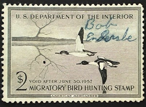 U.S. Used Stamp Scott #RW23 $2 Federal Duck Hunting. F - VF. Choice! - Picture 1 of 2