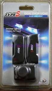 Luces de estado de ánimo de tablero doble LED azul con enchufe de atenuación accesorio enchufe de encendedor de 12 V - Imagen 1 de 2