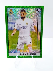 Karim Benzema Green Mojo /99 Real Madrid Topps Merlin Chrome Soccer 2021 - Picture 1 of 2