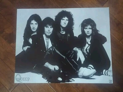 Queen Elektra Rock Poster Vintage Original Band Black And White Rare 29"x23"  - Image 1 of 4