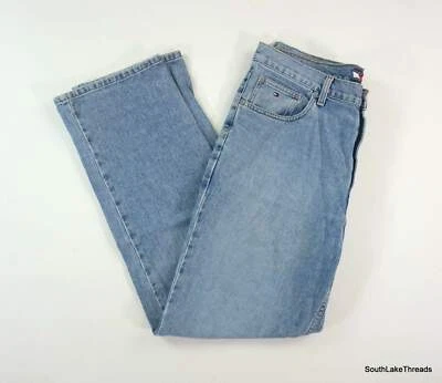 Jeans de mezclilla vintage para hombre 36/34 TOMMY HILFIGER lavado claro Foto 1 de 4