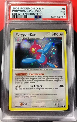 Porygon-Z 6/106 Great Encounters Holo 2008 pokemon D & P PSA 7 NM - Image 1 of 2