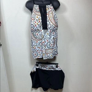 (L1) South Point Swimwear Floral Print 2-Piece Swimsuit Boxer Shorts, Diff Sizes - Picture 1 of 15