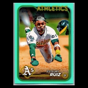 Esteury Ruiz Aqua Fanatics 2024 Topps Series 1 Oakland Athletics #21 - Bild 1 von 2
