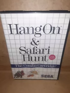 Cartucho combinado Hang On & Safari Hunt para el sistema maestro SEGA (1987 SEGA) - Imagen 1 de 4