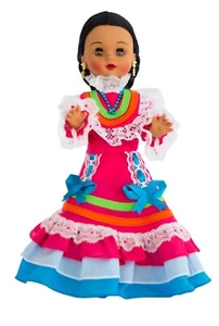 Muñeca Mexicana Modelo Jalisco Pieza De Colección De 34cm Hecho A Mano Vestido.. - Picture 1 of 7
