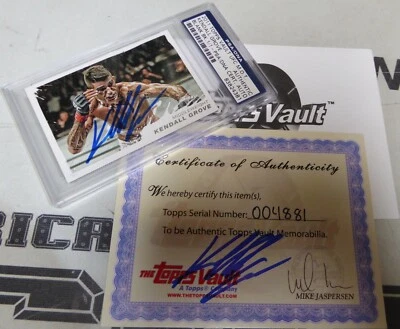 Kendall Grove Signed 2011 Topps UFC Moment of Truth Blank Back 1/1 Card PSA/DNA - Image 1 of 4