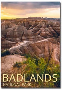 Badlands Badlands Nationalpark Morgenkühlschrankmagnete Größe 2,5 Zoll x 3,5 Zoll - Bild 1 von 1