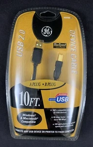GE USB 2.0 Gold Plated 10ft Extension Cable H097868 - Picture 1 of 2