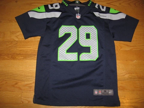 SEATTLE SEAHAWKS NFL EARL THOMAS III #29 BLUE JERSEY BY ON FIELD NIKE Cover