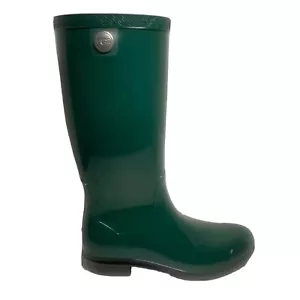 UGG Shaye Waterproof Rain Boots Women’s Size 6  PINE Green 1012350 - Picture 1 of 12