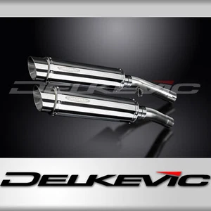 Yamaha FJ1100 FJ1200 1TX 84-88 Slip On 14" Round Stainless Exhaust Muffler Kit - Picture 1 of 5