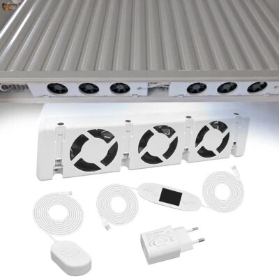 MARKENLOS Optimale Temperaturen halten mit Heizkörperlüfter Lüfter Set und Thermostat