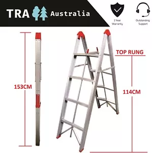 TRA 4 STEP COLLAPSIBLE PORTABLE LADDER WITH CARRY BAG CARAVAN RV ACCESSORIES - Picture 1 of 9