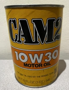 Vintage Cam 2 10 W 30 motor oil full cardboard can new NOS - Picture 1 of 9