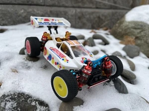 Kyosho Mini Z Buggy MB-010, RTR Carbon Fiber, Ricky Bobby, Talladega Nights - Picture 1 of 14