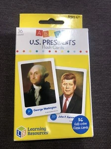 Learning resources US president flash cards 36 full color flash cards  - Picture 1 of 4