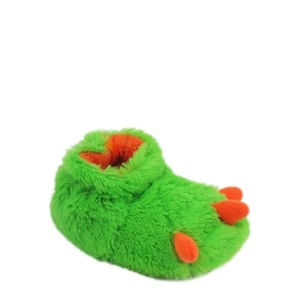 Wonder Nation Infant Boys SIZE 2 ( Newborn TO 2 MONTHS Plush Claw Foot Slipper - Picture 1 of 17