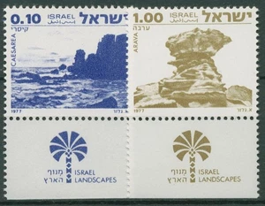 Israel 1977 Landschaften Salzformation 719/20 mit Tab postfrisch - Picture 1 of 1