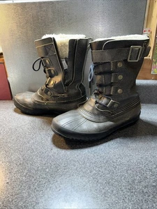 Botas Sorel Gris Nm1719 010 Talla 10 US 44 EUR 28CM 9.5 UK Cremallera Lateral - Imagen 1 de 21
