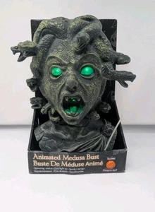 Spirito Halloween Magic Power Testa di Medusa Suono Animato Luce Verde FUNZIONA  - Foto 1 di 7